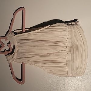 Zara Cream Pleated Blouse